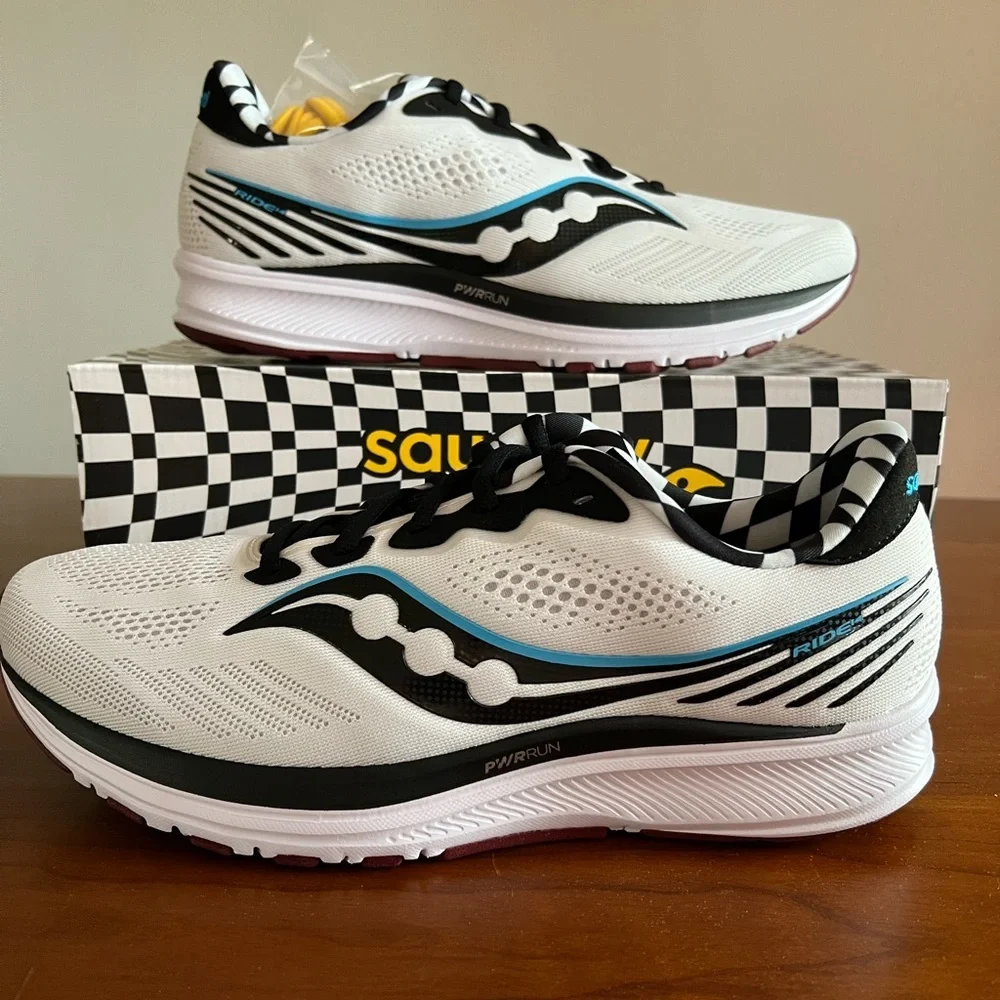 Saucony Ride 14 Running Shoes S20650-40 Reverie Noir Men’s Size 10 - Picture 1 of 7